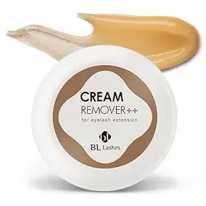 Bl Lashes Cream Remover Double Plus - Acetone-Free, Quick Eyelash Extension Remover Within 2-3 Min, Odorless Formula For Sensitive Eyes And Natural Eyelashes (20g)