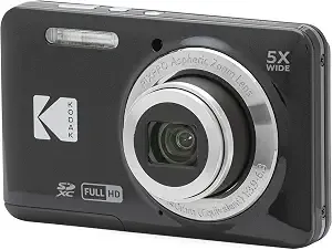 Kodak Pixpro fz55-Bk 16mp Cmos Sensor Camera 5x Optical Zoom 28mm Wide