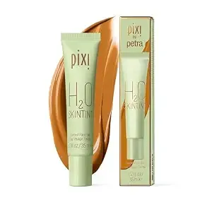 Pixi h2o Skintint - Tinted Gel Moisturiser - Lightweight, Hydrating & Water-Resistant - Evens Tone & Reduces Redness - Cinnamon - 1.2 Fl Oz/35 Ml