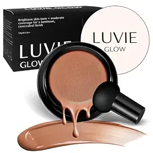 Ideal For Light/Medium Complexions-Hush Makeup Foundation, Mushroom Head Air Cushion Cc Cream - Bb Cream Foundation For Older Women (Dark Brown)