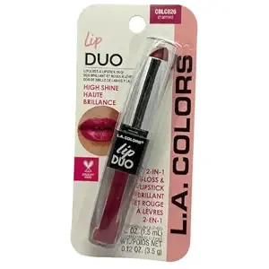 La Colors Lip Gloss & Lipstick Duo, Moisturizes Lips With Natural Color & High Shine, blc826 Charmed By Unknown