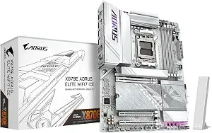 Gigabyte x870e Aorus Elite wifi7 Ice Amd am5 Lga 1718 Motherboard, Atx, ddr5, 4x M.2, Pcie 5.0, usb4, wifi7, 2.5gbe Lan, Ez-Latch, 5-Year Warranty