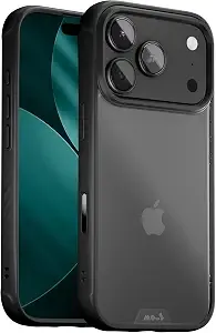 Mous For Iphone 17 Pro Clear Case, Camera Control Cover, Anti-Yellowing Shockproof Cover