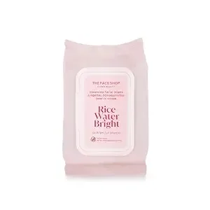 The Face Shop Rice Water Bright Makeup Remover Wipes, 50 Count