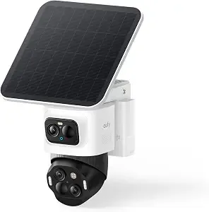 Eufy Security Eufycam s4, 4k Solar Camera, 3-Lens Ptz, 360° Coverage