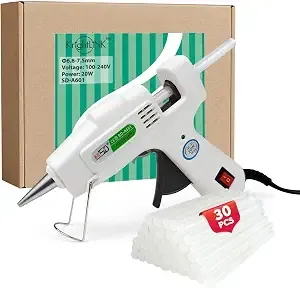 Krightlink Mini Hot Glue Gun Kit With 30 Glue Sticks 20w Fast Preheating