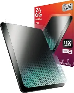 Zagg xtr4 Screen Protector For Ipad 11-Inch (a16) & Ipad 10.9-Inch (10th Gen) – 11x Stronger With Graphene, Blue Light Filtration, Anti-Reflective, Ez Apply Tray, Recycled Glass