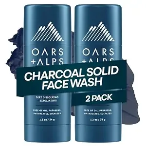 Oars + Alps Exfoliating Face Wash Stick, Travel Friendly, 2pk, 1.2oz