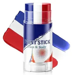 Blue White And Red France Face Body Paint Stick For Sports Fan Makeup