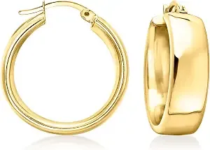 Ross-Simons 14kt Yellow Gold-Plated Hoop Earrings