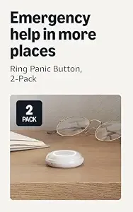 Ring Sensors: Panic Button (Newest Model) – Install Anywhere, On Amazon Sidewalk, No Base Station Needed, Pro Monitoring (Sold Separately), 2-Pack