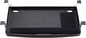 Kensington Keyboard Tray Under Desk, Smartfit Ergonomic Slide-Out Keyboard Drawer With Cable Management, Extra-Wide Height Adjustable Keyboard Holder, 24.5" X 11.75", Black k60004us