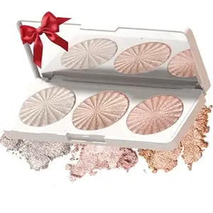 Highlighter Powder Palette,Waterproof Long Lasting Glow Illuminator Shade#1