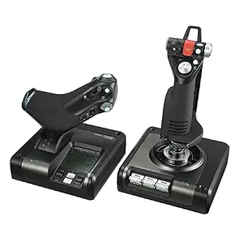 Logitech G Saitek x52 Pro Flight Control System - Black/Silver