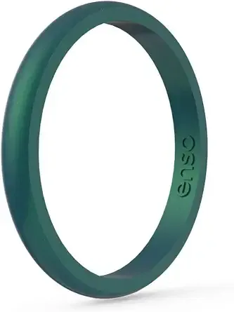 Enso Rings Thin Legend Silicone Ring - Made In The Usa - Ultra Comfortable, Breathable, And Safe Silicone Ring