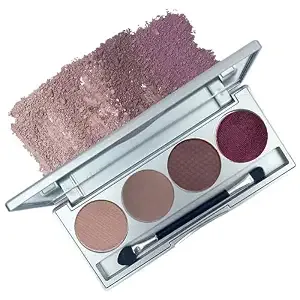 Honeybee Gardens Amethyst Glow Refillable Eye Shadow Palette, 4 Shades