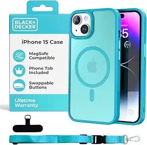 Black+Decker For Iphone 15 Case, Compatible With Magsafe, Shockproof