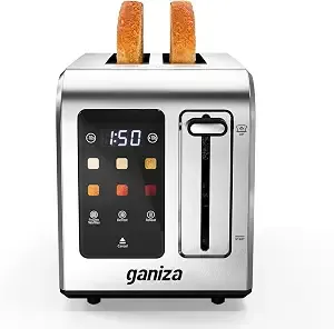 Ganiza Toaster 2 Slice With Touchscreen Smart Toasters Wide Slot, Max 925w