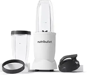 Nutribullet Pro Personal Blender, Shakes, Smoothies, Food Prep, And Frozen Blending, 32 Ounce Cup, 24 Ounce Cup, Flip-Top Travel Lid, 900 Watt, Matte White, nb9-0901aw