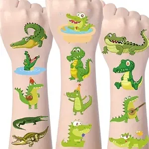 Crocodile Alligator Temporary Tattoos 200+ Party Decorations