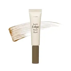 Etude Bare Edge Brow Gel Fixer, Brow Lamination, Strong Hold, Sheer Brown