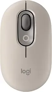 Logitech Pop Mouse, Compact And Portable Wireless Bluetooth Mouse - Mist
