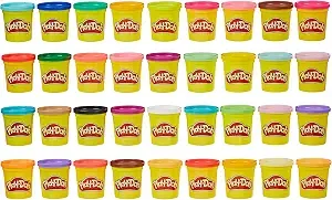Play-Doh Modeling Compound 36-Pack Case Of Colors, Non-Toxic, 3 Oz Cans Of Assort. Colors, Back To School Classroom Supplies, Preschool Toys, Ages 2+ (Amazon Exclusive)