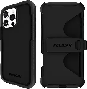 Pelican Voyager Iphone 16 Pro Max Case - Rugged Magsafe Phone Case - Black