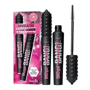 Benefit Badgal Bang! Double The Volume Mascara Duo #1 Intense Pitch-Black Set (2×0.3 Oz)