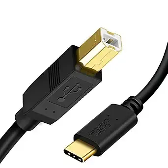 Cablecreation Usb B To Usb C Printer Cable 6.6ft, Type B To Type C Cord