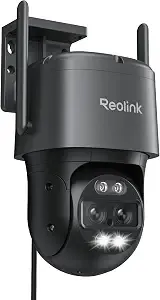 Reolink 4k Wired Wifi Outdoor Camera, 8mp Dual-Lens Ptz Security Camera