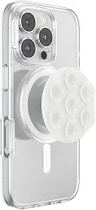Popsockets Phone Grip For Magsafe, Magnetic Holder - Clear Suck-Up