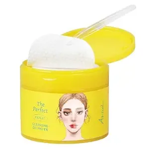 Ariul The Perfect Cleansing Oil Pads Ex – Korean Facial Cleansing Pads For Makeup Removal, Gentle Oil Makeup Remover Wipes With Plant Extracts, Hydrating Face Cleanser Pad (60 Sheets)