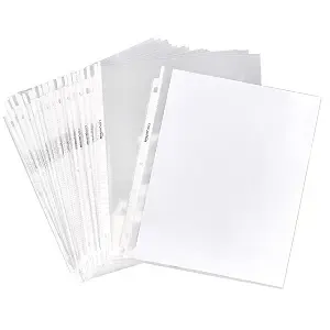 Amazon Basics Sheet Protectors For 3 Ring Binder, Lightweight, Acid-Free, Clear Plastic Sleeves, Letter Size, 8.5 X 11 Inch, 100-Pack