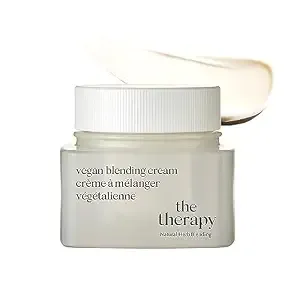 The Face Shop The Therapy Vegan Blending Cream Face Moisturizer - Soothing, Anti-Aging, Anti-Wrinkle, Firming Cream - Refillable - Face Cream Ideal For Sensitive & Dry Skin - Korean Skin Care