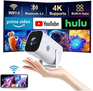 Mini Projector With Wifi And Bluetooth, Built-In Apps,Movie Projector
