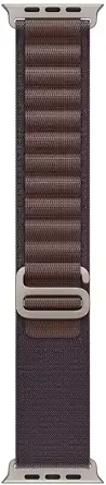 Apple Watch Band - Alpine Loop (49mm) - Indigo With Rugged Titanium Finish - Large