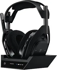 Logitech G Astro a50 X Omni-Platform Wireless Gaming Headset + Base Station For ps5, Xbox, Pc Playsync Video & Audio Switcher, Hdmi 2.1 4k 120hz, 24hr Battery, 2.4ghz & Bt-Black (Renewed)