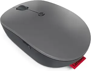 Lenovo Go Usb-C Essential Wireless Mouse, 2.4 Ghz Nano Usb-C Receiver, Adjustable Dpi, Rechargeable Battery, Ambidextrous, gy51c21210, Grey