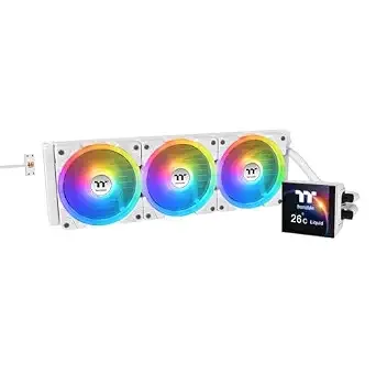 Magfloe 360 Ultra Cpu Liquid Cooler/Intel&Amd Compatible/ 3x120mm 500~2000rpm Swafan Ex/ 360mm Radiator/Magforce 2.0/3.95" Square Lcd/Swappable Fan Blades/Snow/Cl-w433-pl12sw-A