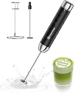 Maestri House Lunafro 2.0 Rechargeable Milk Frother, Stepless Speed Control