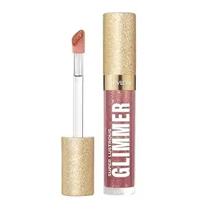 Revlon Super Lustrous Glimmer Gloss, 005 Glazed Almond, 0.13 Fl Oz
