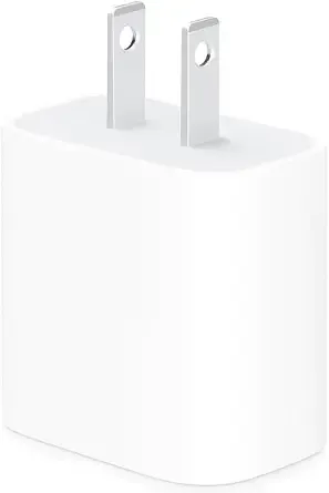 Apple 20w Usb-C Compact Power Adapter: Fast And Convenient Charging, Type C Wall Charger