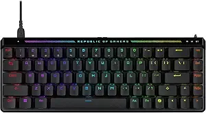 Asus Rog Falchion Ace Hfx Hall Effect Gaming Keyboard – 65% Tkl, Dual Usb-C, Magnetic Switches, Rapid Trigger, Speed Tap, 8000 Hz Polling, Touch Panel, Portable, Protective Cover, Pbt Keycaps - Black