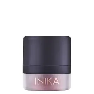 Inika Mineral Blush Puff Applicator - Featherlight Loose Powder For Radiance + Illuminating Glow. Universally Flattering, Richly Pigmented, Buildable Colour. Built In Applicator. Rosy Glow