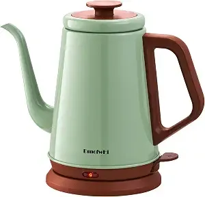 Dmofwhi Gooseneck Electric Kettle(1.0l), 100% Stainless Steel Bpa Free Classic Pour Over Coffee Kettle - Tea Kettle - Green