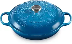 Le Creuset Enameled Cast Iron Signature Braiser, 3.5 Qt., Marseille