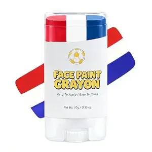 Red White And Blue Eye Black, France Soccer Usa France Face Paint Crayon