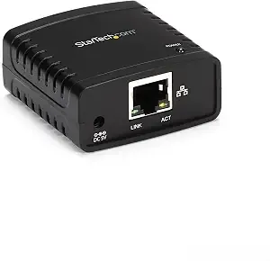 Startech 1-Port Usb 2.0 Network Print Server, 10/100mbps, Taa (pm1115u2)