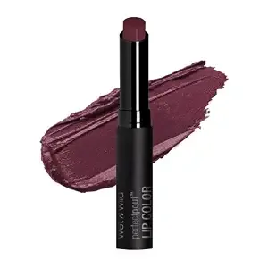 Wet N Wild Perfect Pout Lipstick, Dark Red 99% Chance Of Wine, Vegan - Gluten-Free - Cruelty-Free - Lip Color, Lip Color